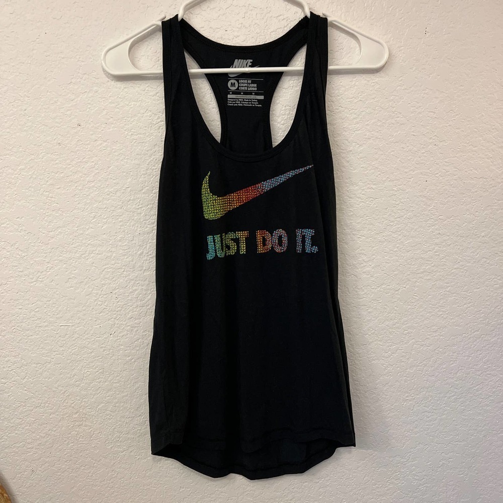 Women’s Loose Fit Rainbow Just Do It Nike Tank